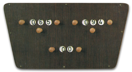 Tableau de bord 3 compteurs pour carambole