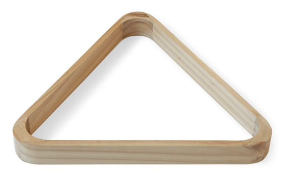 Triangle - triangle pour boules d'un diamètre de 57 mm en bois