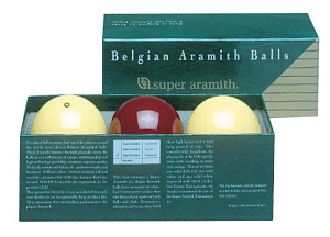 Balles Carambole Super Aramith 61.5mm