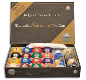 Balles de billard Aramith Tournament Pro Cup Value Pack 57,2 mm