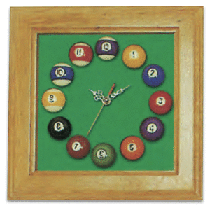 Horloge murale Quadro-2 bois -vert-