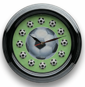 Horloge murale ronde néon FOOTBALL