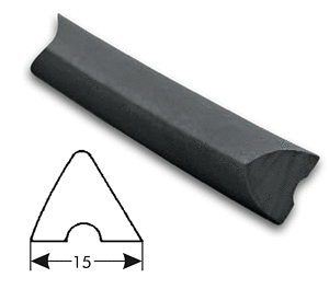 Bande triangulaire 7081 15 mm, longueur 1 m
